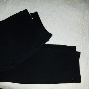 Semantiks Black Ponte Tapered Pants 14W Like New